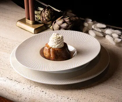 CarrotWare plate set on a table